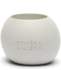 Rivièra Maison Waxinelichthouder Rond, Theelichthouder - Oriental Pearl - Mat Beige