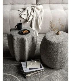 VTwonen Soft Star Poef - Lichtgrijs - 45x42x42 -Meubilair Geschäft 9b31478bd951468181fa39f493b5c7cf