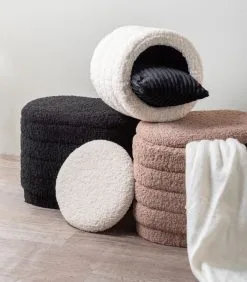 Leitmotiv Poef Cuddly - Bruin - 50x35x40 Cm -Meubilair Geschäft 9b6b25b64349495ba57d7b3996634f7e