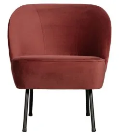 BePureHome Vogue Fauteuil - Velvet - Chestnut - 69x57x70