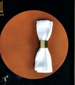 XLBoom ELLIS Onderlegger Rond Donker Bruin -Meubilair Geschäft 9de9c8af925b4b8b9b74a0badcd1387b