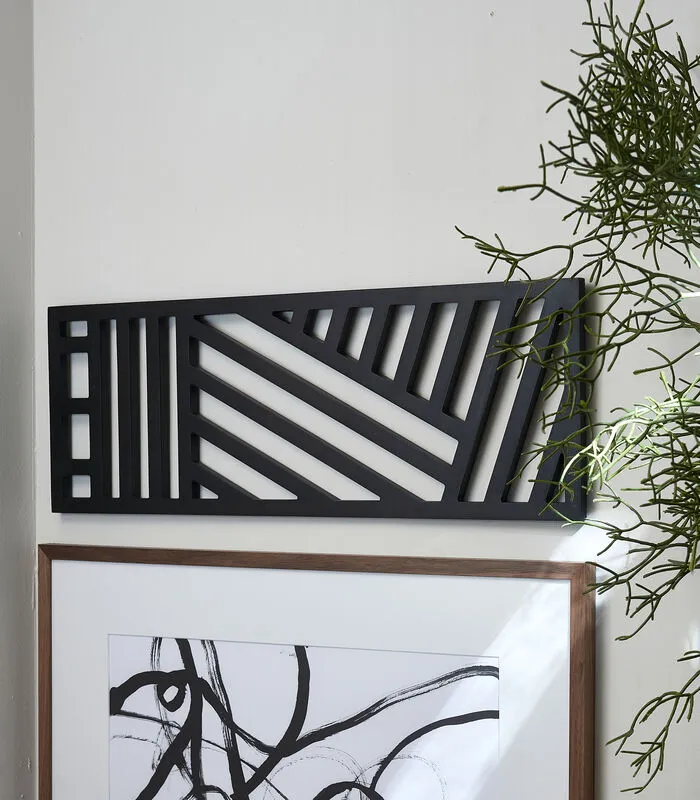 Rivièra Maison Wanddecoratie - Rectangular Wall Decoration - Zwart 4 Rivièra Maison Wanddecoratie - Rectangular Wall Decoration - Zwart - Image 2