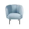 Leitmotiv Fauteuil Tulip Velvet - Blauw - 76x71x81cm 2 Leitmotiv Fauteuil Tulip Velvet - Blauw - 76x71x81cm -Meubilair Geschäft 9ff794591dd8428dbae165728e4f7a25