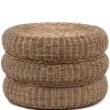 Rivièra Maison Riviera Maison Poef Rond - Rustic Rattan Macaron Voetenbankje - Bruin -Meubilair Geschäft a027b24648274fc8befa25969c914565