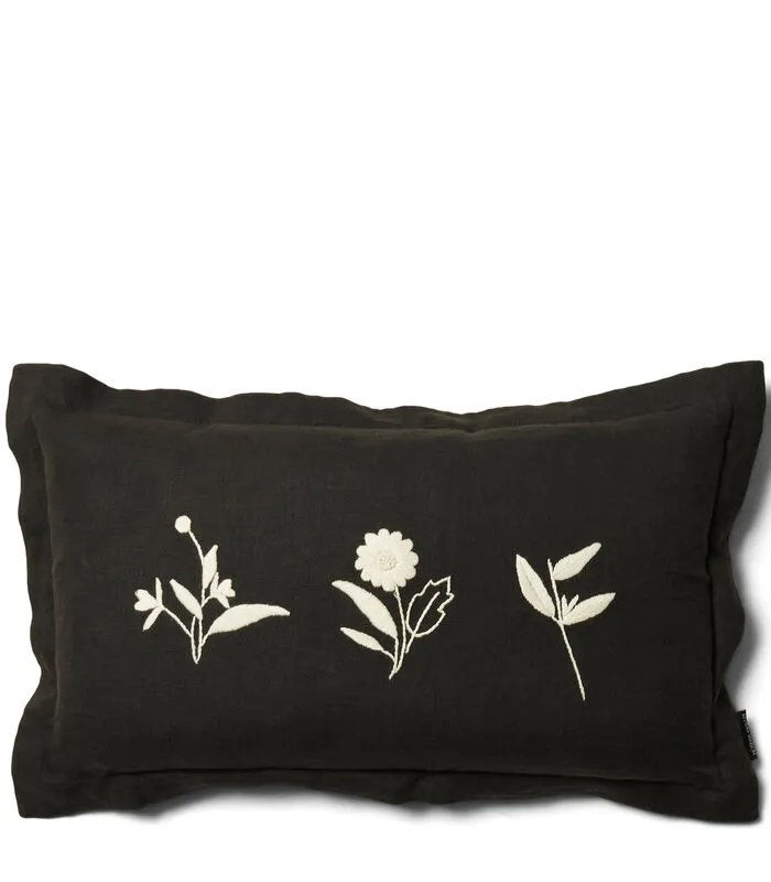Rivièra Maison Kussenhoes, Kussensloop 50x30, Bloemenprint - Zephyrus - Zwart 3 Rivièra Maison Kussenhoes, Kussensloop 50x30, Bloemenprint - Zephyrus - Zwart