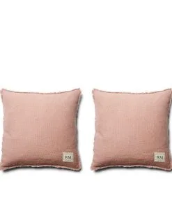 Rivièra Maison Sierkussen 60x60, Deco Kussens Incl. Binnenkussen - Oud Roze - 2 Stuks