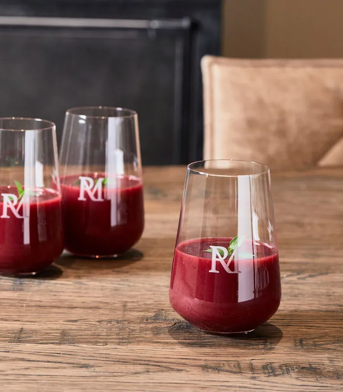 Rivièra Maison Waterglas RM Monogram Transparant - Maat M - 380ML 4 Rivièra Maison Waterglas RM Monogram Transparant - Maat M - 380ML - Image 2