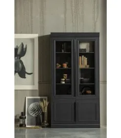 BePureHome Organize Vitrinekast - Grenen - Zwart - 215x110x44 8 BePureHome Organize Vitrinekast - Grenen - Zwart - 215x110x44 -Meubilair Geschäft a251ca624f8443c9a52006ac3644f5ef