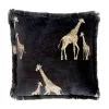 MX HOME Kussens Met Goud Geborduurde Giraffen