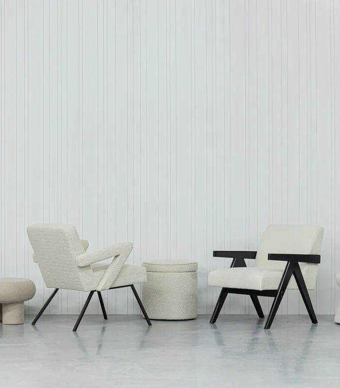 WOOOD Fauteuil Clark - Bouclé - Naturel - 83x60x80 4 WOOOD Fauteuil Clark - Bouclé - Naturel - 83x60x80 - Image 2