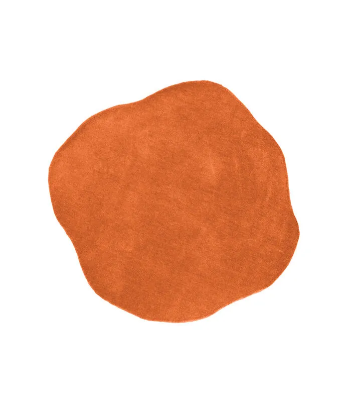 Leitmotiv Vloerkleed Organic Diamond - Oranje - 145x130cm 3 Leitmotiv Vloerkleed Organic Diamond - Oranje - 145x130cm