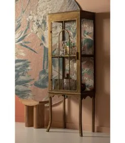 BePureHome Bouquet Vitrinekast - Metaal - Antique Brass - 180x60x39 -Meubilair Geschäft a4b99a8d1f7847fa80a6f8ef521f4d48