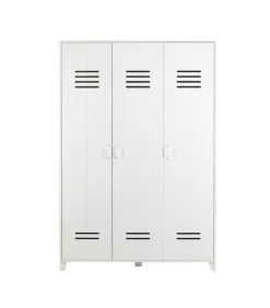 VTwonen Opberggigant Vt Locker 3-Deurs - Grenen - Wit - 186x123x40