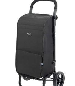 Carlett Boodschappentrolley - Vulcaono Zwart - 2 Wielen