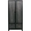 VTwonen Locker - Metaal - Zwart - 190x90x50 -Meubilair Geschäft a5aa8af925f04919975df7934ddd3ec4