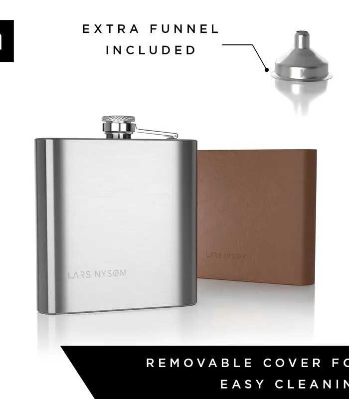 LARS NYSØM Roestvrij Staal Heupfles 'Livslyst' 8 LARS NYSØM Roestvrij Staal Heupfles 'Livslyst' - Image 6