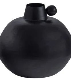 WOOOD Exclusive Exclusive Kita Vaas - Aluminium - Zwart - 20x22x22