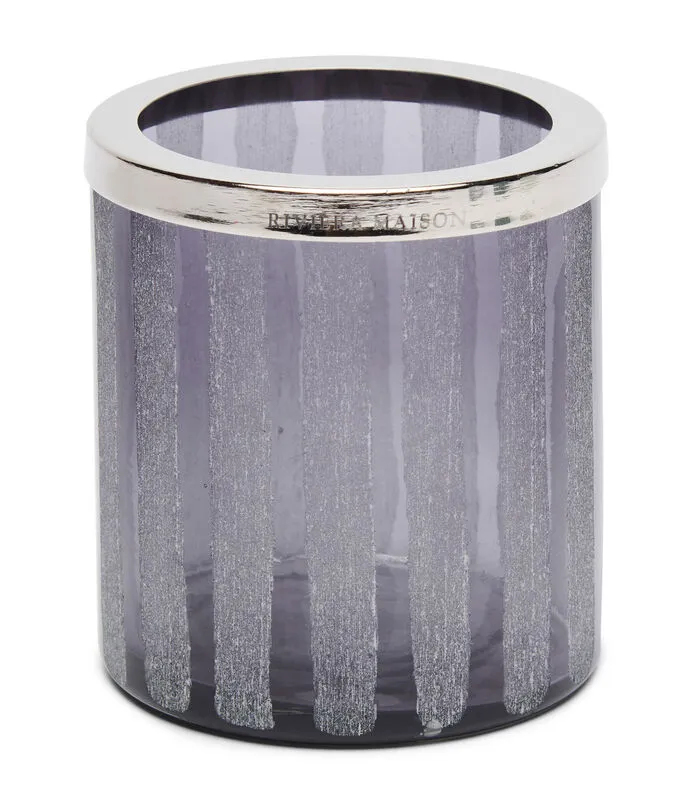 Rivièra Maison Waxinelichthouder Glas, Theelichthouder Streep - Santa Monica - Paars 3 Rivièra Maison Waxinelichthouder Glas, Theelichthouder Streep - Santa Monica - Paars