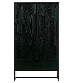 WOOOD Exclusive Exclusive Silas 2-Deurs Kast - Essen - Blacknight - 149x85x35