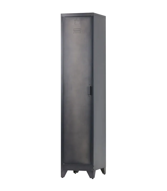 WOOOD Cas Lockerkast 1dr - Metaal - Zwart - 180x38x45,5 4 WOOOD Cas Lockerkast 1dr - Metaal - Zwart - 180x38x45,5 - Image 2
