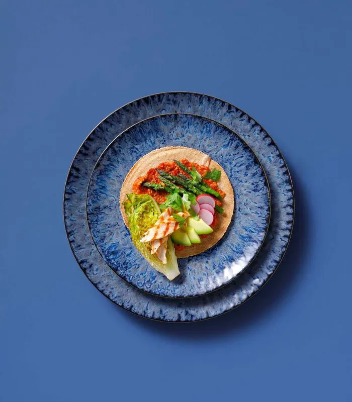 Palmer Bord Lester 27 Cm Blauw Zwart Stoneware 2 Stuk(s) 5 Palmer Bord Lester 27 Cm Blauw Zwart Stoneware 2 Stuk(s) - Image 3