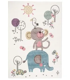 Pergamon Vloerkleed Maui Kids Grappige Dieren Kleurrijk