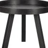 WOOOD Beira Bijzettafel - Hout - Zwart - 45x60x60