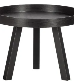 WOOOD Beira Bijzettafel - Hout - Zwart - 45x60x60