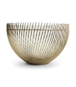 Salt & Pepper Draadmand 30xH18cm Goud Twisted Iris