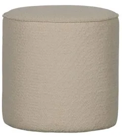 WOOOD Sara Poef Hoog - Boucle - Creme - 46x46x46