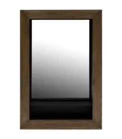 Rivièra Maison Spiegel Met Plankje - Eivissa Mirror Shelf - Bruin