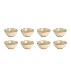 Palmer Schaal Dublin 12.5 Cm 40 Cl Beige Stoneware 4 Stuk(s)