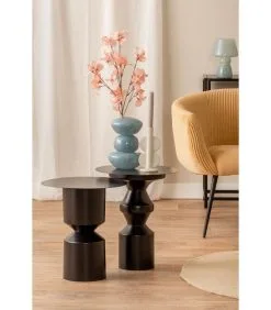 Leitmotiv Bijzettafel Diabolo - Zwart - 40,5x40,5x46,5cm -Meubilair Geschäft ae143c32bdd5409993238e12d39077fe 1