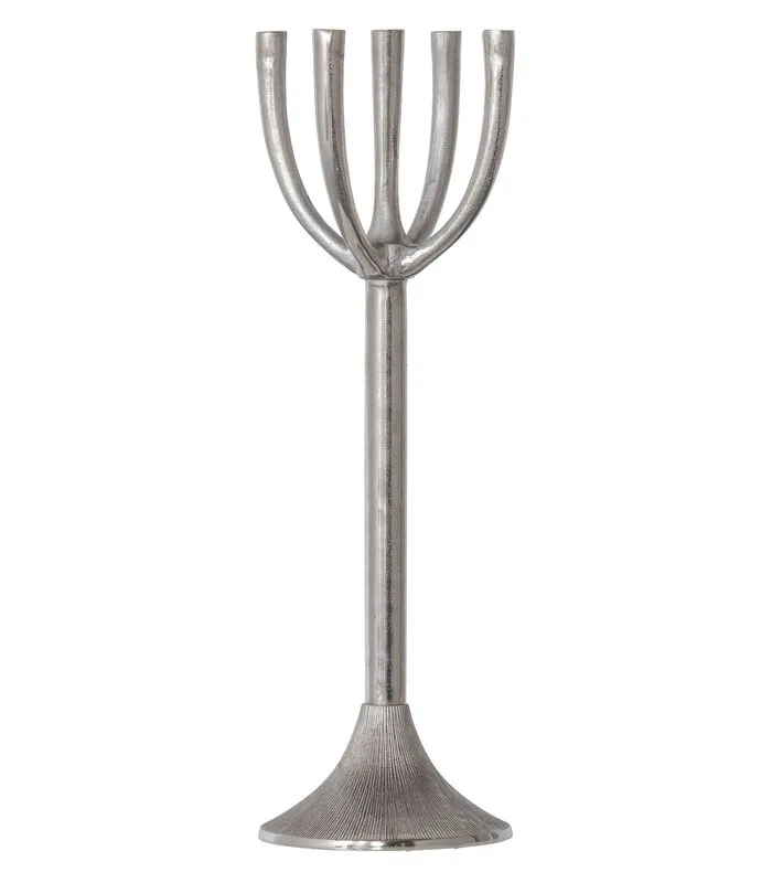 BePureHome Reach Kandelaar - Metaal - Zilver - 80x28x28 3 BePureHome Reach Kandelaar - Metaal - Zilver - 80x28x28