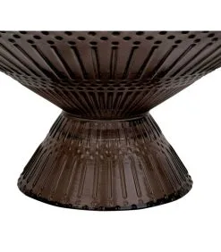 PRESENT TIME Schaal Prance - Large - Glas Chocolade Bruin - Ø34,5x16cm -Meubilair Geschäft afe060ea0dc9478dbf4e28d68f93f9af