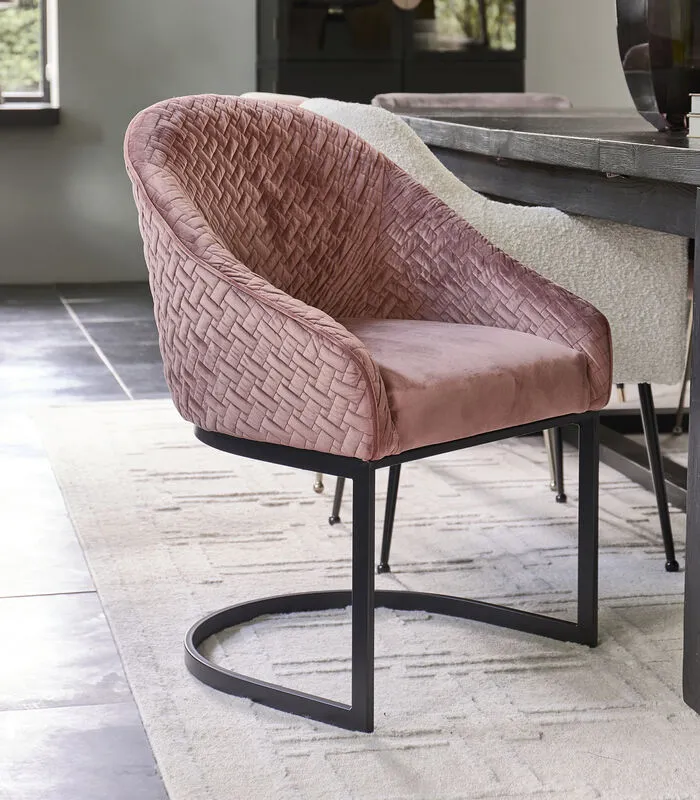 Rivièra Maison Eetstoel Lincoln DAC Vel III RoStain - Polyester, IJzer - (LxBxH) 61.0x64.0x81.0 Cm 4 Rivièra Maison Eetstoel Lincoln DAC Vel III RoStain - Polyester, IJzer - (LxBxH) 61.0x64.0x81.0 Cm - Image 2