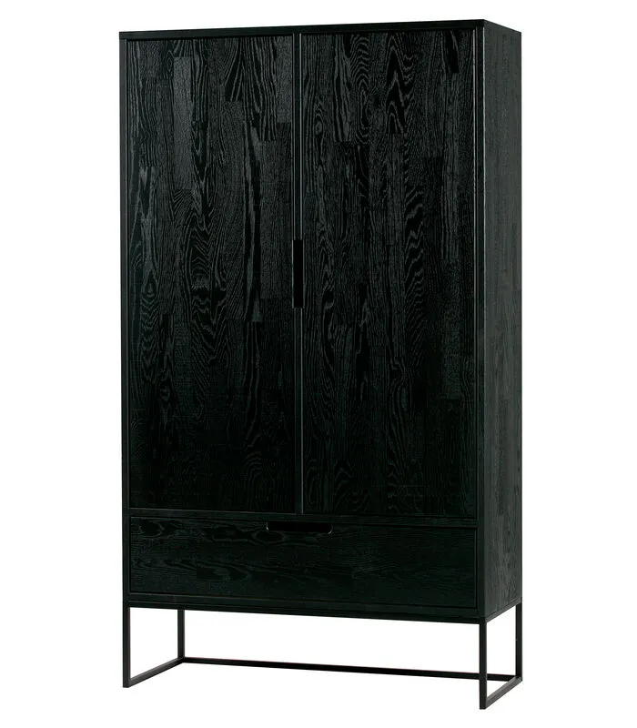 WOOOD Exclusive Exclusive Silas 2-Deurs Kast - Essen - Blacknight - 149x85x35 4 WOOOD Exclusive Exclusive Silas 2-Deurs Kast - Essen - Blacknight - 149x85x35 - Image 2