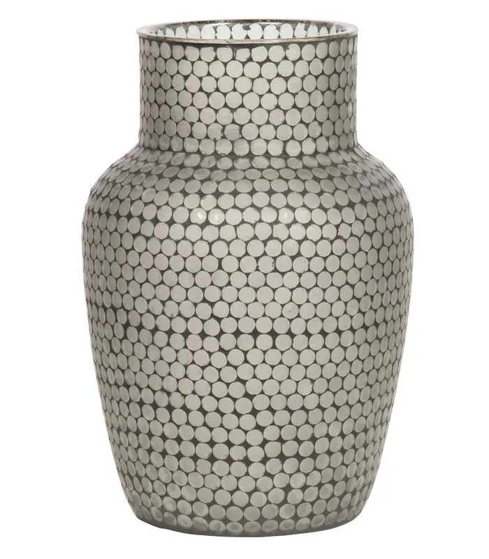 WOOOD Exclusive Exclusive Ace Vaas Mozaiek - Glas - Zwart - 45x30x30 3 WOOOD Exclusive Exclusive Ace Vaas Mozaiek - Glas - Zwart - 45x30x30