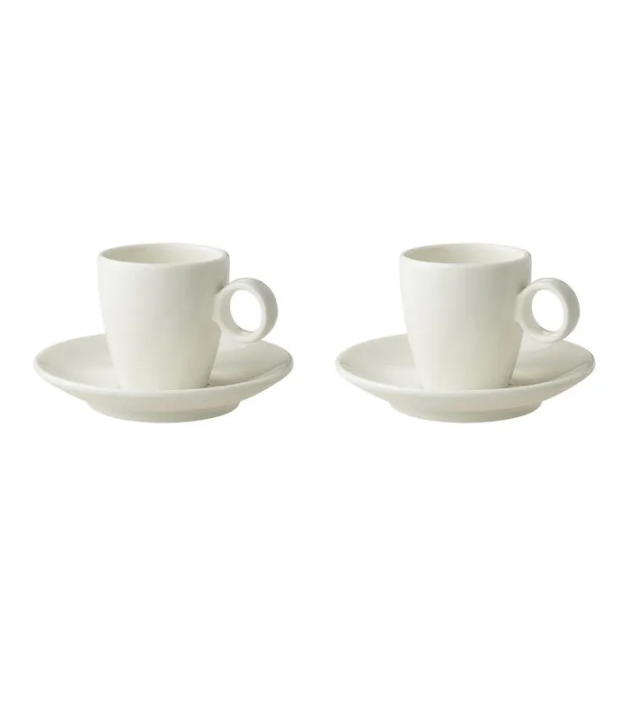 Maastricht Porselein Espressokop En Schotel Bart 6.5 Cl - 11 Cm Offwhite Porselein 2 Stuk(s) 3 Maastricht Porselein Espressokop En Schotel Bart 6.5 Cl - 11 Cm Offwhite Porselein 2 Stuk(s)