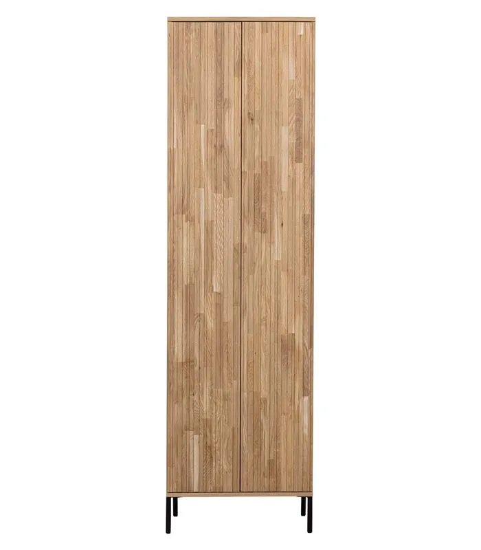 WOOOD Exclusive Exclusive New Gravure Hoge Kast - Eiken - Naturel - 210x60x42 3 WOOOD Exclusive Exclusive New Gravure Hoge Kast - Eiken - Naturel - 210x60x42