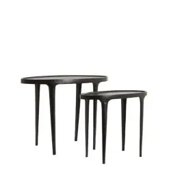 Light & Living Bijzettafel Arica - Zwart - 70x33x53cm