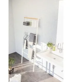 Yamazaki Ladder Hanger Wide With Rack - Tower - White -Meubilair Geschäft b43ba2ab328b46e998553d7998f46e3e