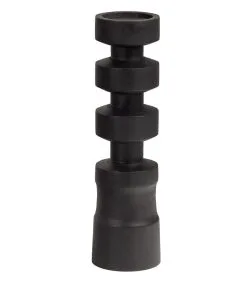 WOOOD Exclusive Midi Kandelaar - Mangohout - Zwart - 41x11x11