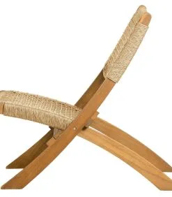 WOOOD Tuinklapstoel Ruit Lois - Hout - Naturel - 73x60x78 -Meubilair Geschäft b51876cb574d4b2b88364f2e4673bd3e
