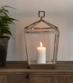 Rivièra Maison Lantaarn, Windlicht - Montmartre - Zilver - Aluminium, Glas -Meubilair Geschäft b5d78239a3094fc8b237d8ac7526dd3e
