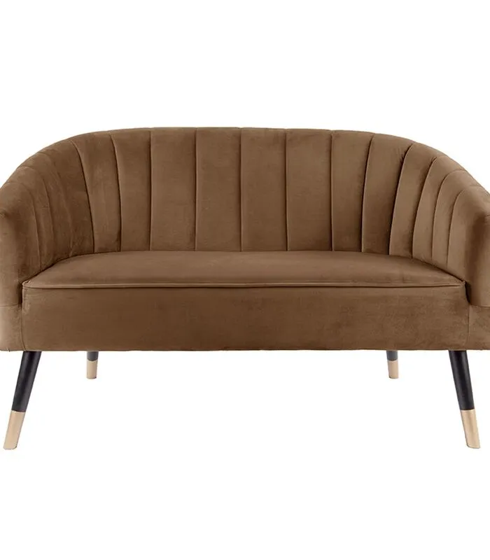 Leitmotiv Bank Royal - Velvet Chocolade Bruin - 128x71x80cm 3 Leitmotiv Bank Royal - Velvet Chocolade Bruin - 128x71x80cm