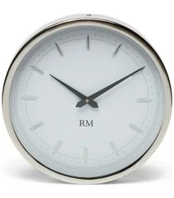 Rivièra Maison Wandklok, Keukenklok Rond, Zonder Cijfers - Yara - Zilver -