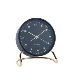 Karlsson Wekker Stylish Numbers - Zwart - Ø9x11cm