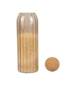 PRESENT TIME Voorraadpot Gem - Zandbruin - Ø9x28,5 Cm -Meubilair Geschäft b8ac488b2ad4461ca978ab7371a30d79