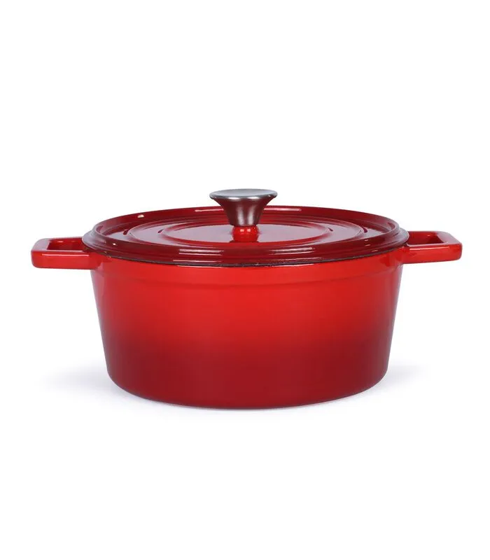 LIVOO Ronde Gietijzeren Stoofpot 3 LIVOO Ronde Gietijzeren Stoofpot